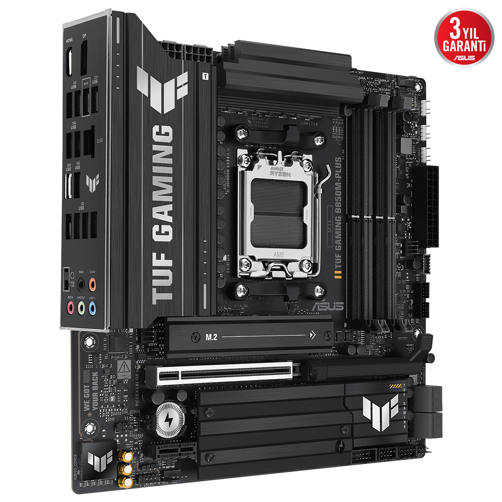 ASUS TUF GAMING B850M-PLUS WIF-7 DDR5 HDMI DP PCIE 5.0 AM5 mATX