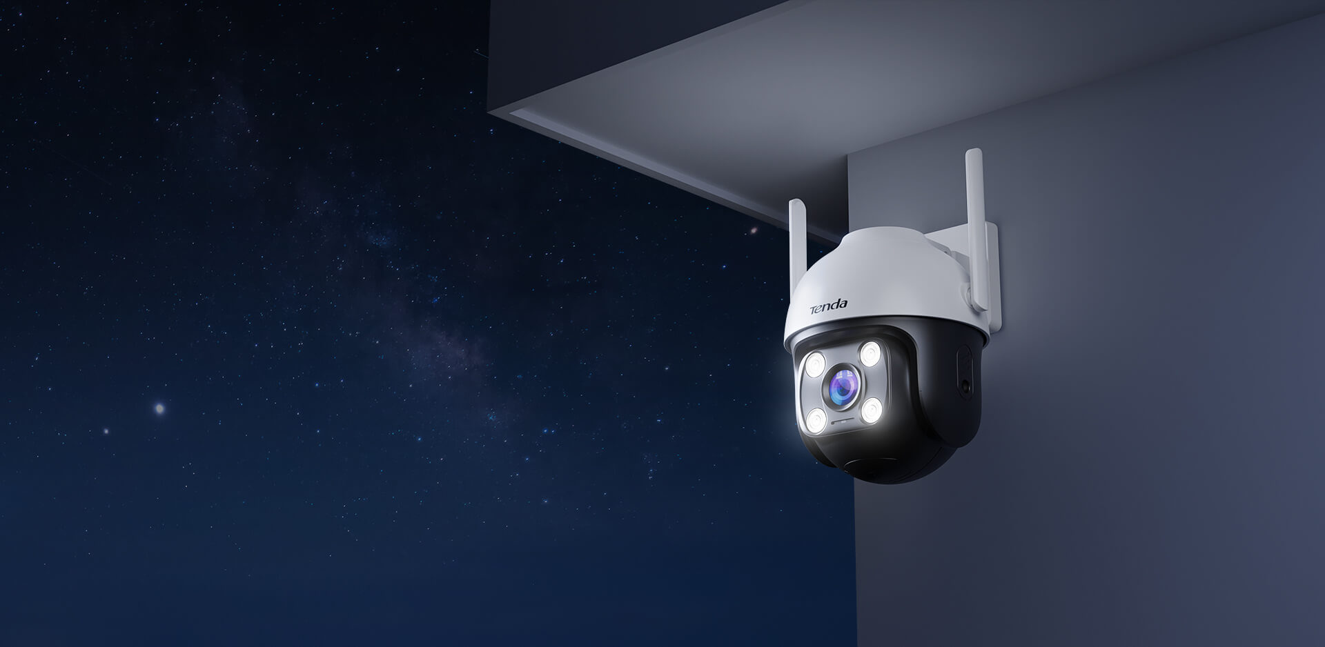 TENDA 4MP 4mm Wıfı Kablosuz IP Kamera Sesli CH7