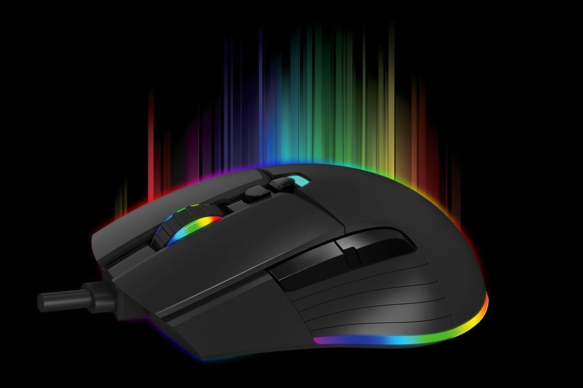 GAMEBOOSTER GB-M12B Kablolu USB 12800dpi Siyah Gaming Mouse
