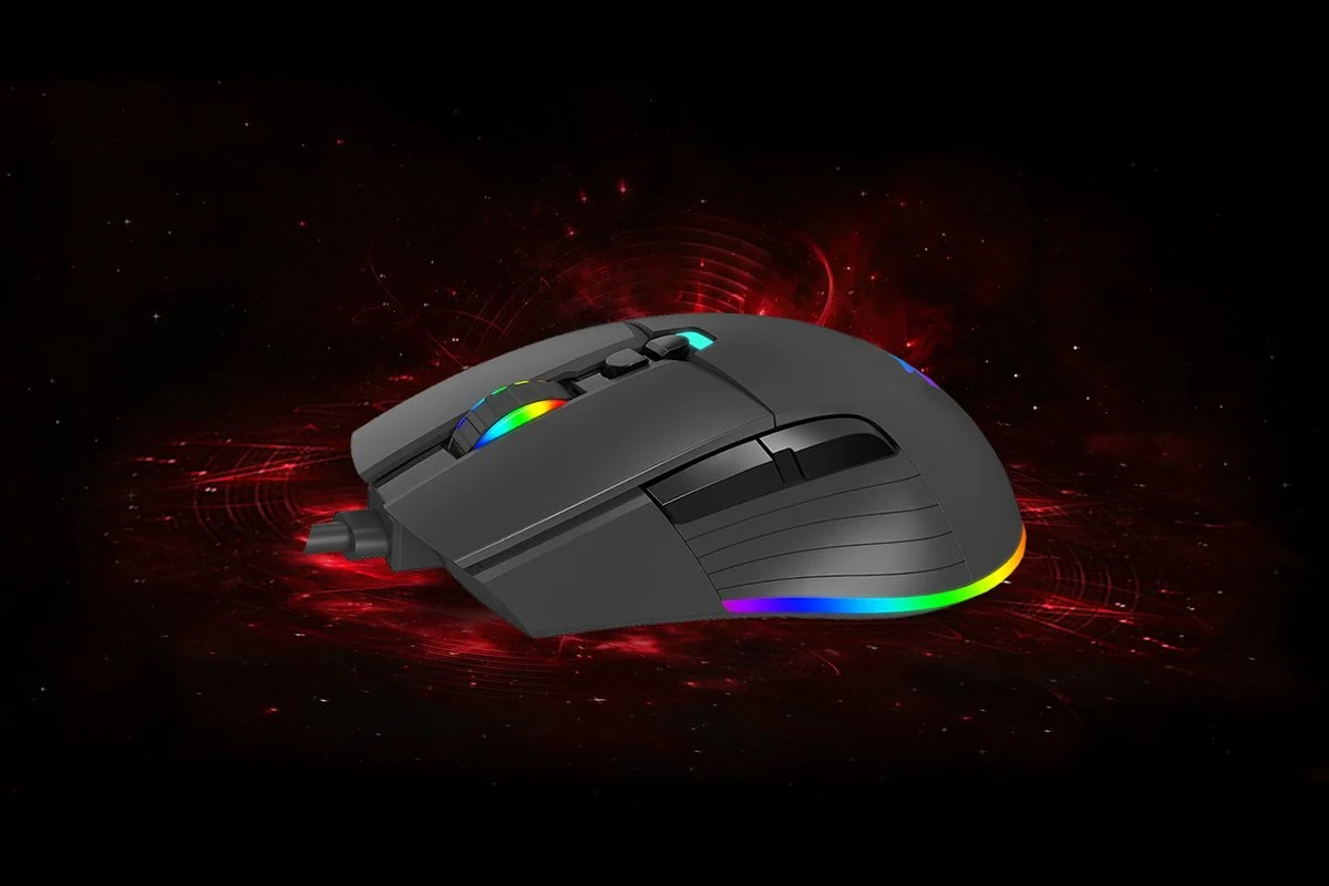 GAMEBOOSTER GB-M12B Kablolu USB 12800dpi Siyah Gaming Mouse
