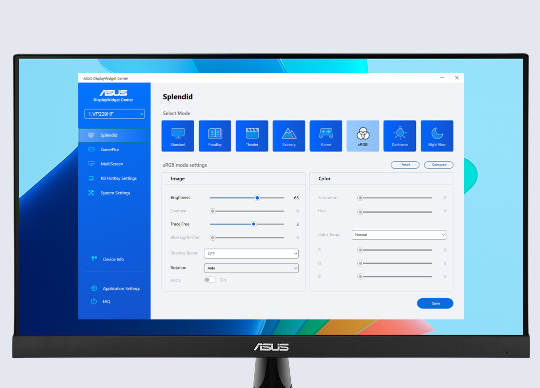 ASUS 21.5" IPS VP229HF 1MS 100hz HDMI EV Ofis Tipi Monitör (1920 X 1080)
