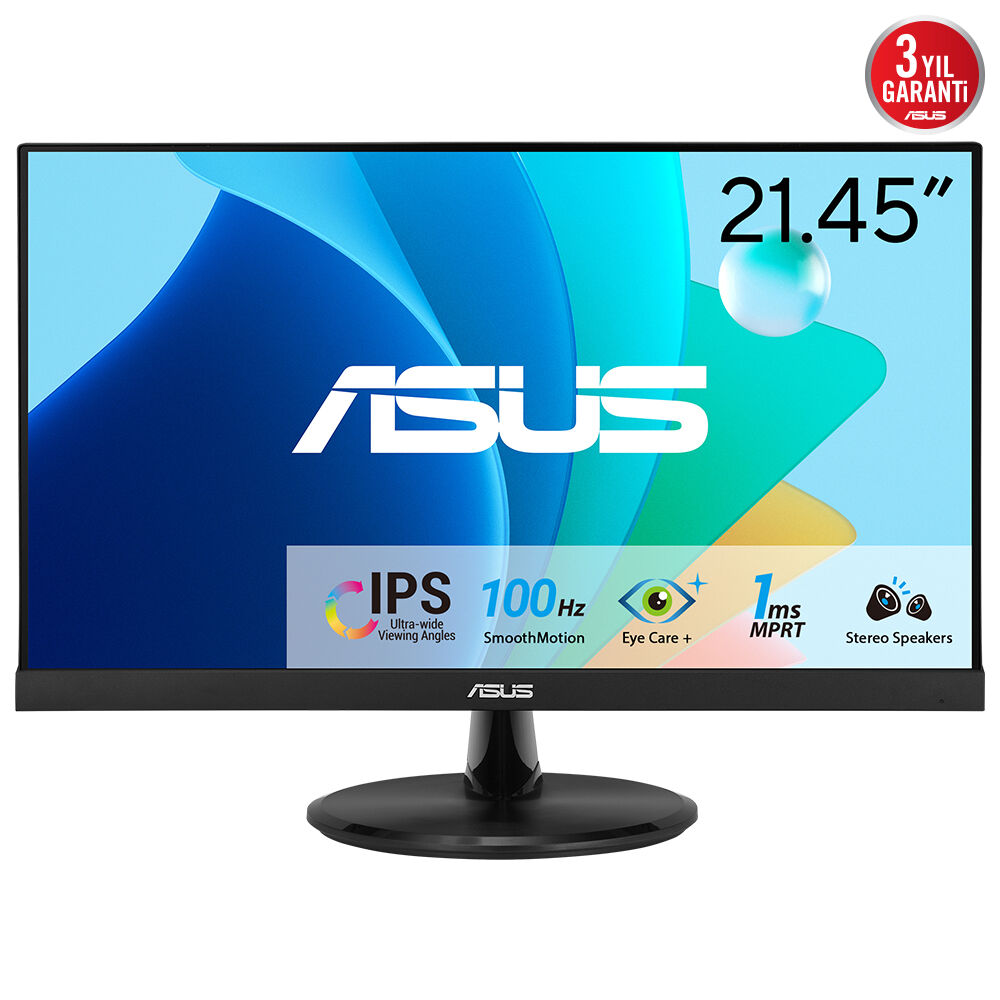 ASUS 21.5" IPS VP229HF 1MS 100hz HDMI EV Ofis Tipi Monitör (1920 X 1080)