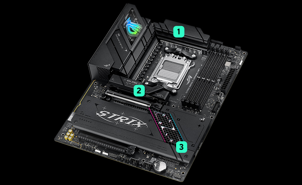 ASUS ROG STRIX B850-F GAMING WIFI-7 DDR5 HDMI DP PCIE 5.0 AM5 ATX