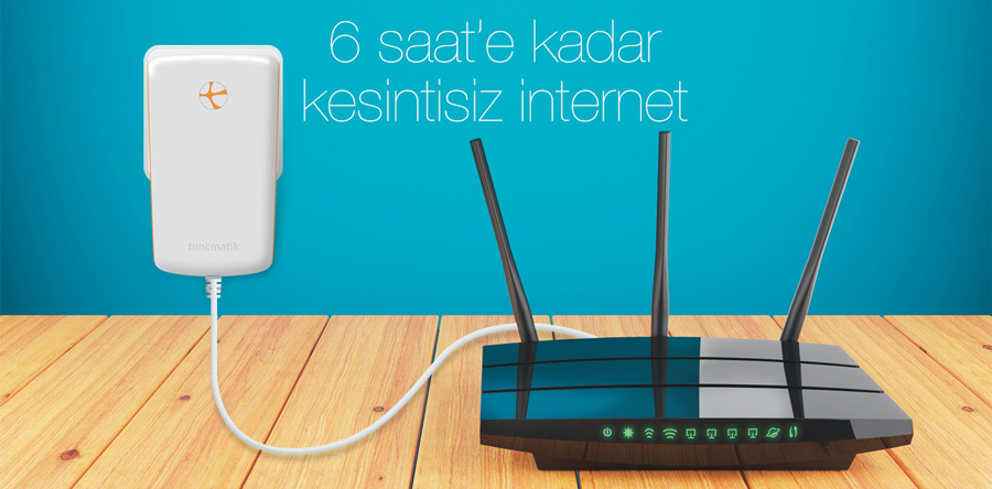 TUNÇMATİK Nano Telecom Modem Ups 6000MAH