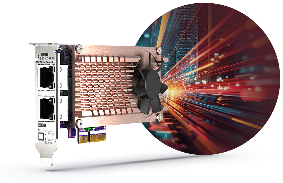 QNAP 6diskli Alpine AL524 QC-4GB RAM-2-10GbE SFP+ Nas Server TS-632X