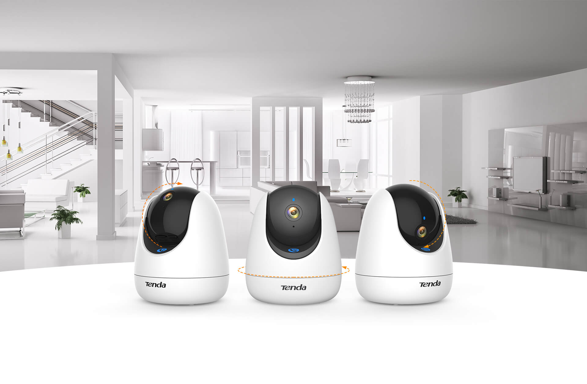TENDA 3MP 4mm Wıfı Kablosuz Pan-Tilt IP Kamera CP3 Pro