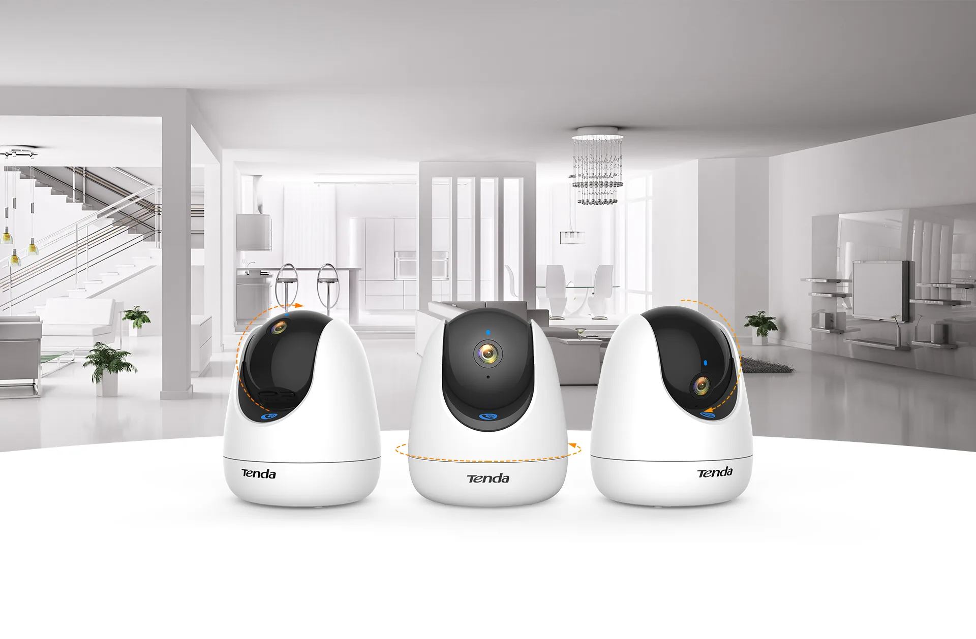 TENDA 3MP 4mm Wıfı Kablosuz Pan-Tilt IP Kamera CP3 Pro