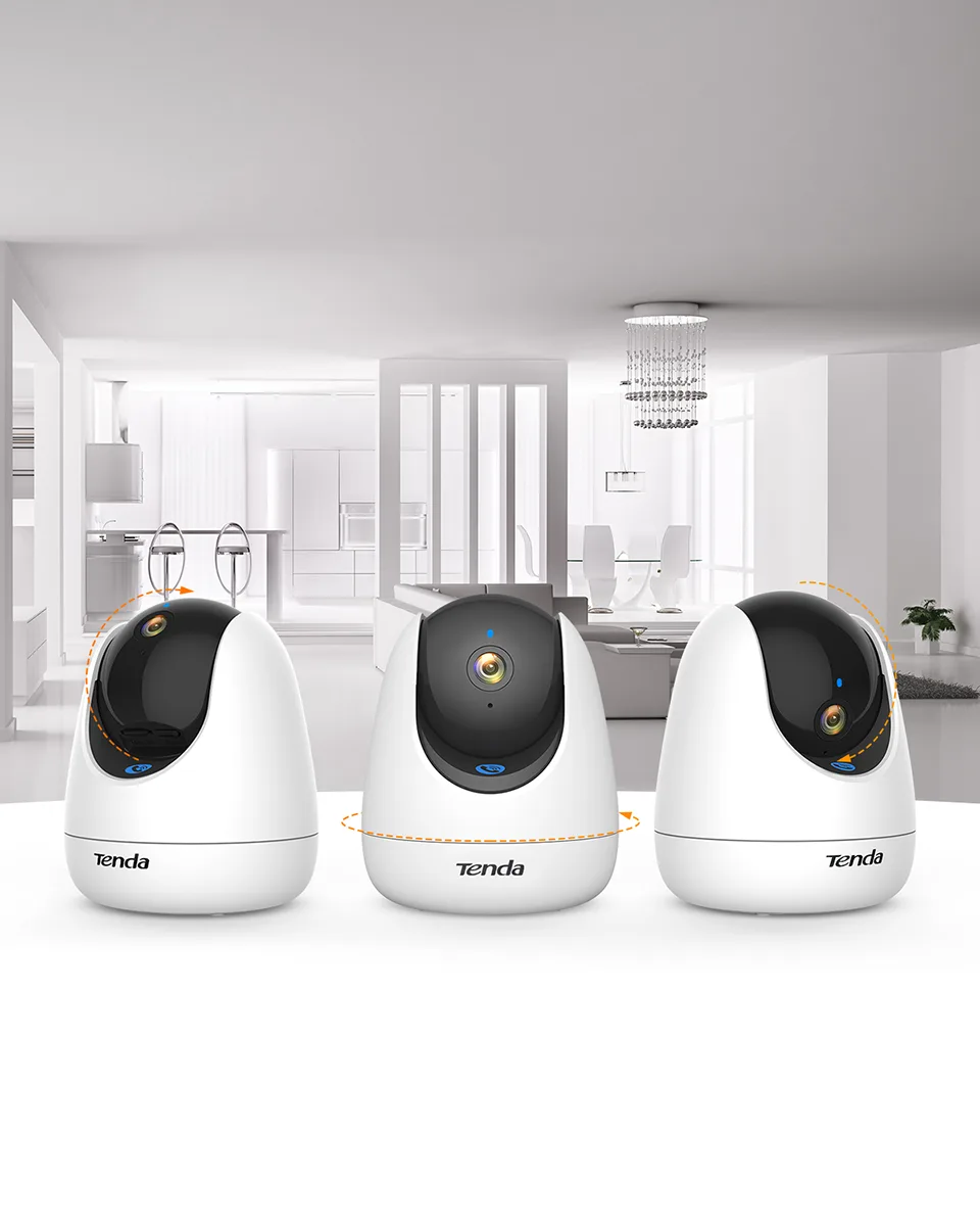 TENDA 3MP 4mm Wıfı Kablosuz Pan-Tilt IP Kamera CP3 Pro