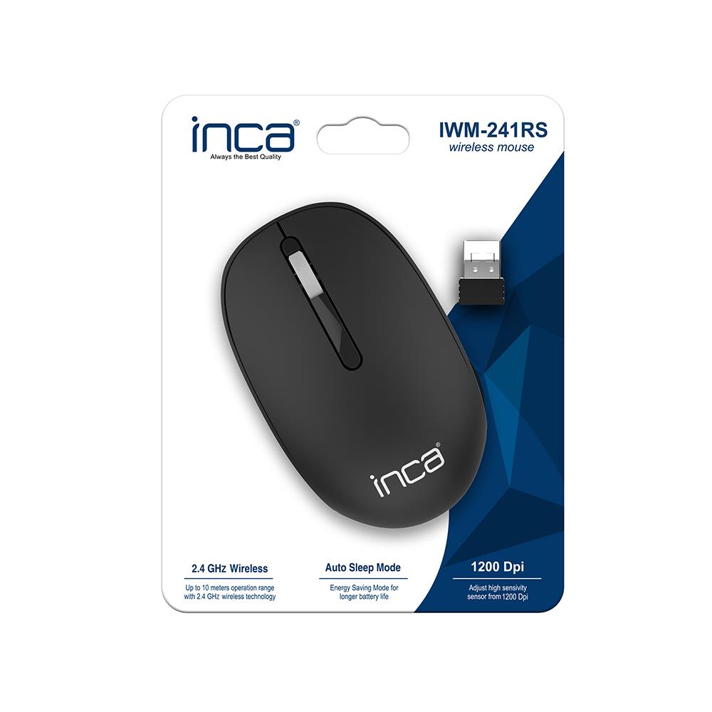 INCA IWM-241RS Kablosuz 1200dpi Siyah Mouse ikinci görünüm