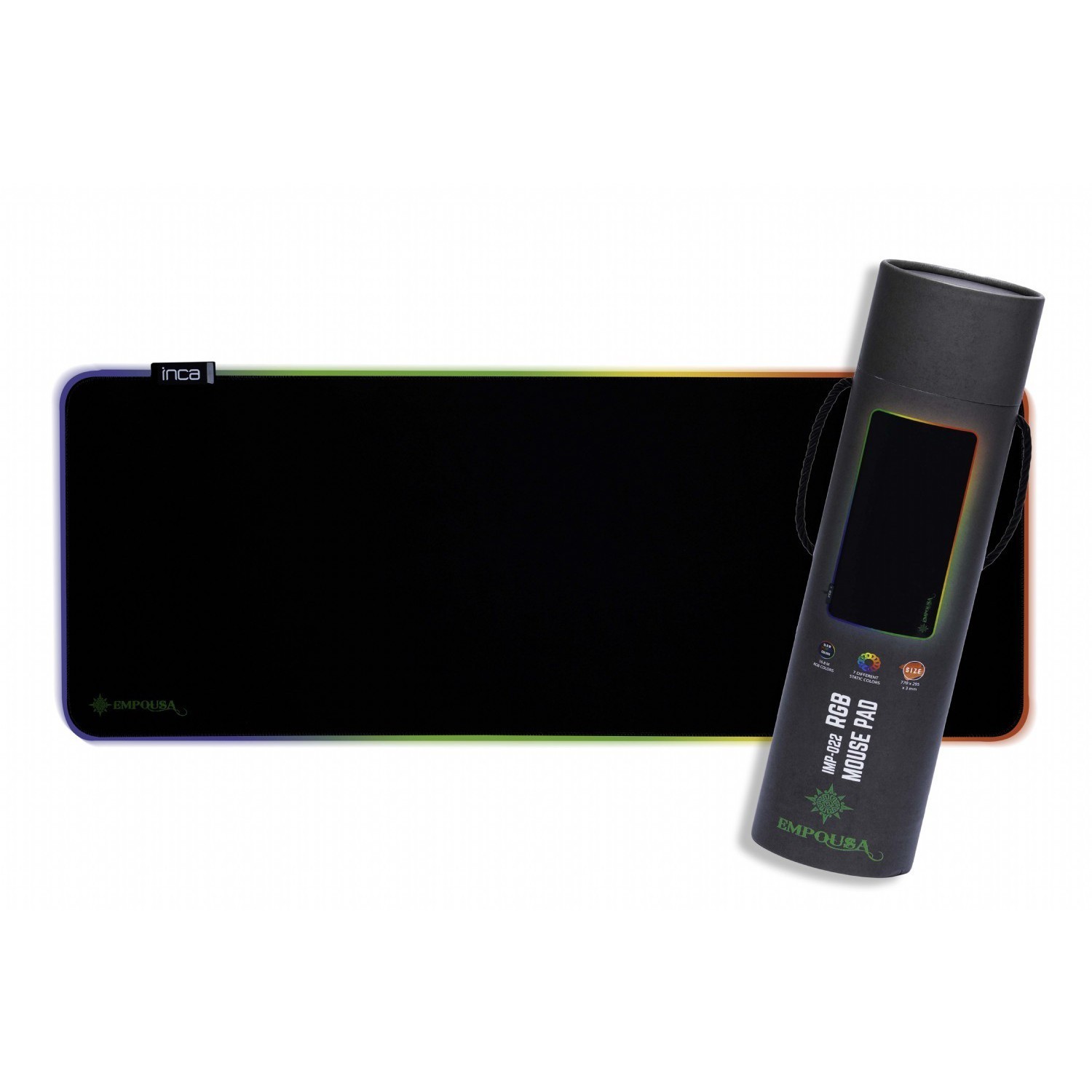 INCA IMP-022 RGB Siyah Gaming Mouse Pad (770x295x3mm) ikinci görünüm