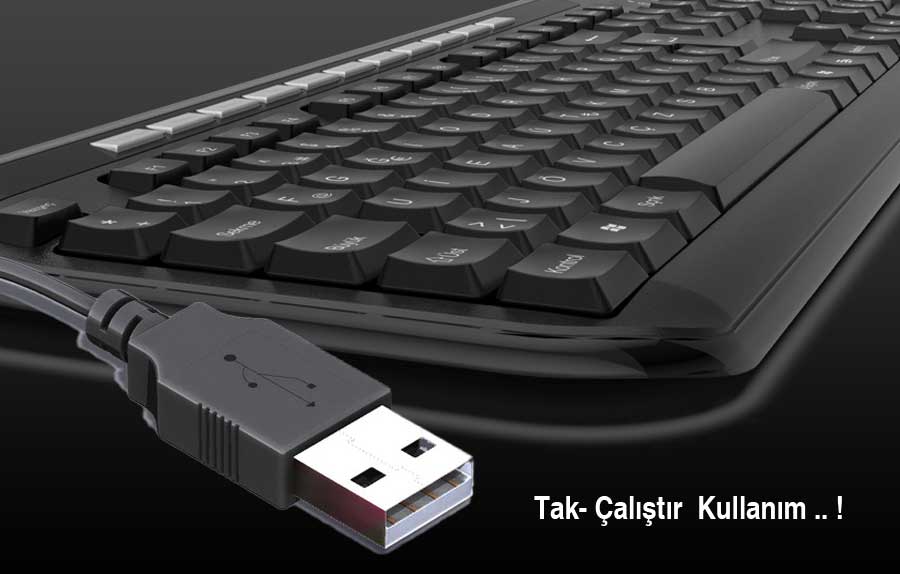 INCA IK-274FU Kablolu USB F Trk Siyah Klavye