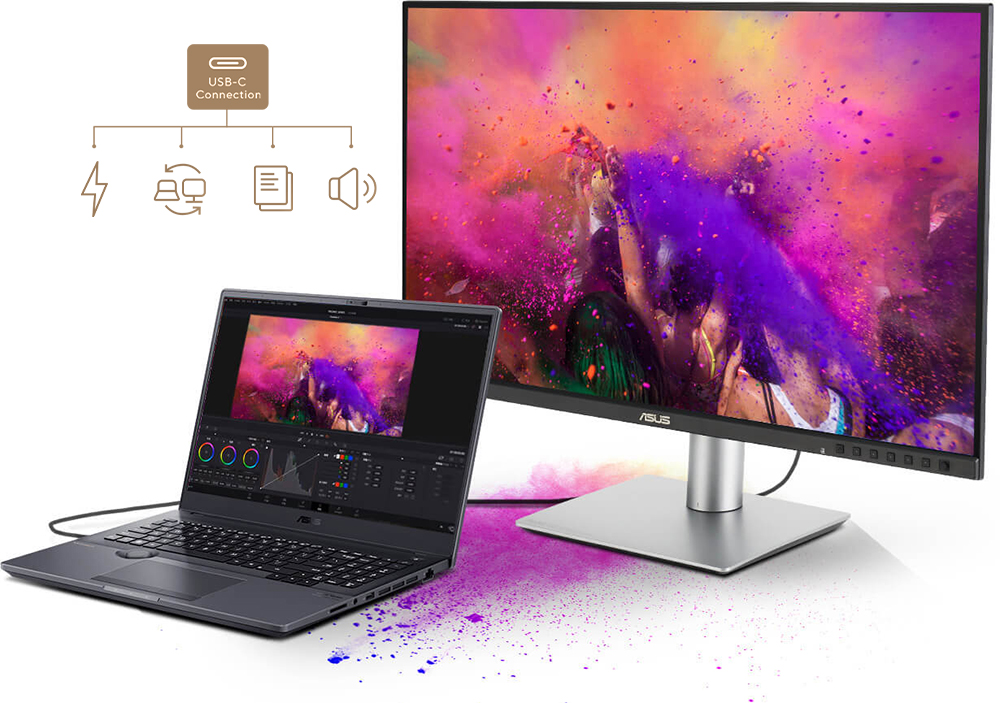 ASUS 27" IPS PROART PA278CFRV 5MS 100hz HDMI-DP-TYPE-C Grafik Tasarım Monitör (2560 X 1440)