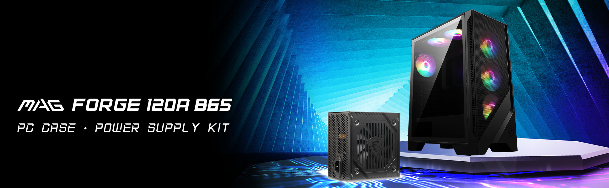 MSI MAG FORCE 120A 650W 80+ BRONZE Gaming Mid-Tower PC Kasası