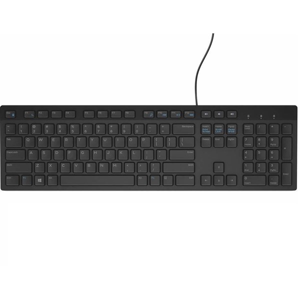 DELL KB216 Kablolu USB F Trk Siyah Klavye ikinci görünüm