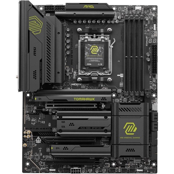 MSI MAG X870E TOMAHAWK DDR5 HDMI DP PCIe 16X v5.0 AM5 ATX