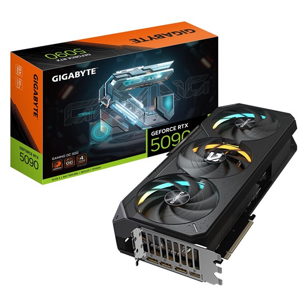 GIGABYTE RTX5090 32GB GAMING GV-N5090GAMING OC-32GD GDDR7 512bit HDMI DP PCIe 5.0 ikinci görünüm