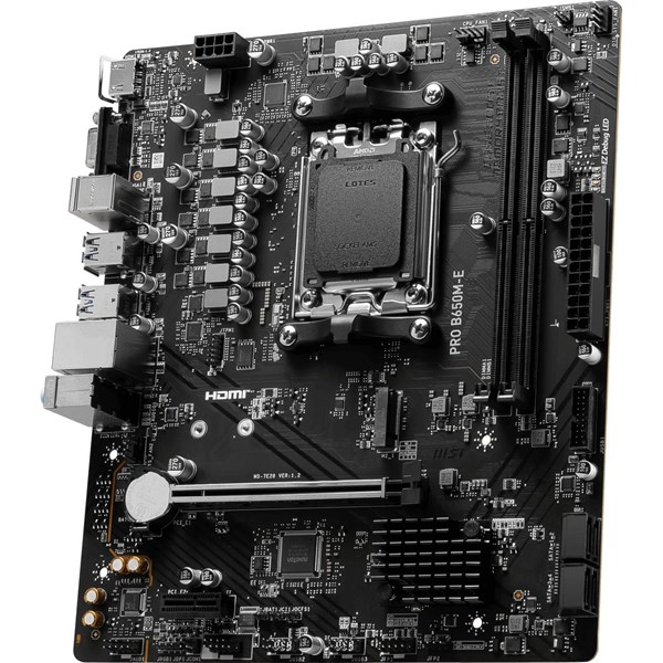 MSI PRO B650M-E DDR5 HDMI PCIE 4.0 AM5 mATX
