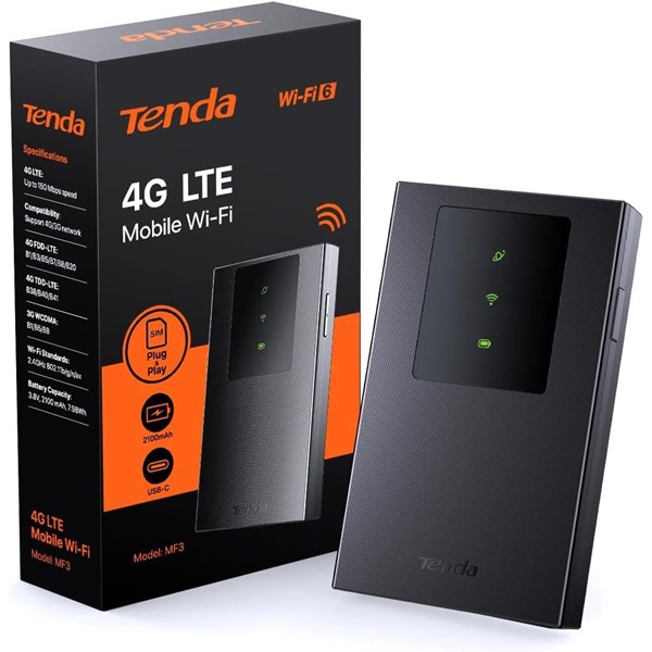 TENDA MF3 WIFI6 Dual Band Mobil 4G LTE Router Bataryalı ikinci görünüm