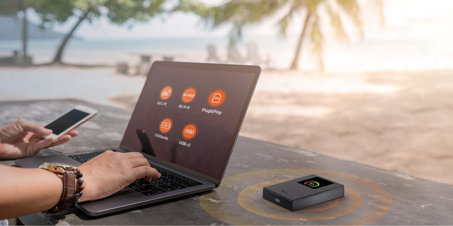 TENDA MF6 WIFI6 Dual Band Mobil 4G LTE Router Bataryalı