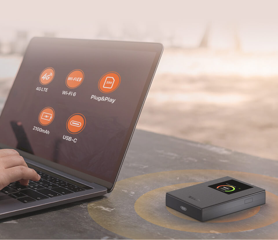 TENDA MF6 WIFI6 Dual Band Mobil 4G LTE Router Bataryalı