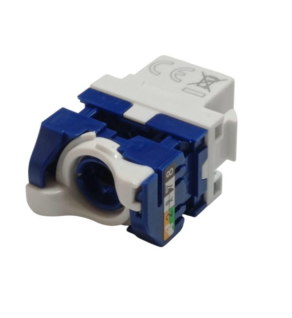 AGER Cat6 AC-601-BF 100'lü Kutu Keystone Jack 180derece Çevirmeli Tip
