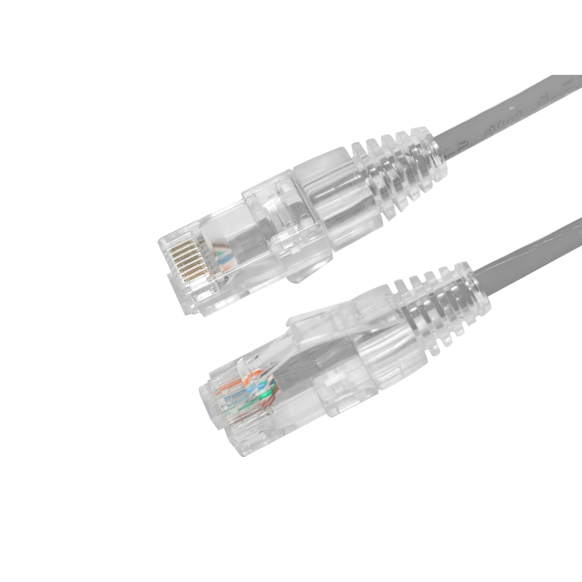 AGER 0.15metre CAT6 Utp Slim AWG28 AC-602-0015 Gri LSZH Patch Kablo (10'lu Paket) ikinci görünüm