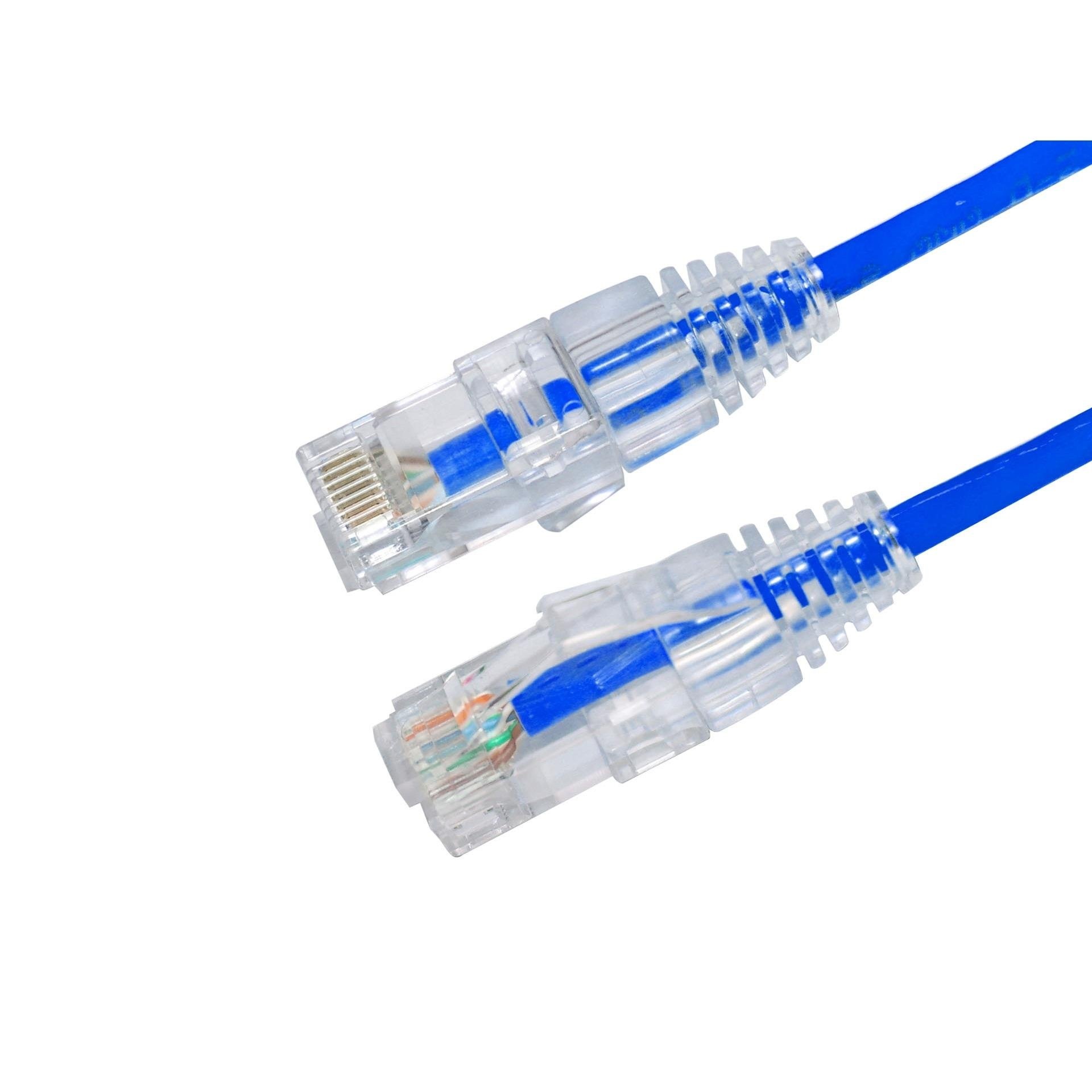 AGER 0.15metre CAT6 Utp Slim AWG28 AC-602-0015/B Mavi LSZH Patch Kablo (10'lu Paket) ikinci görünüm