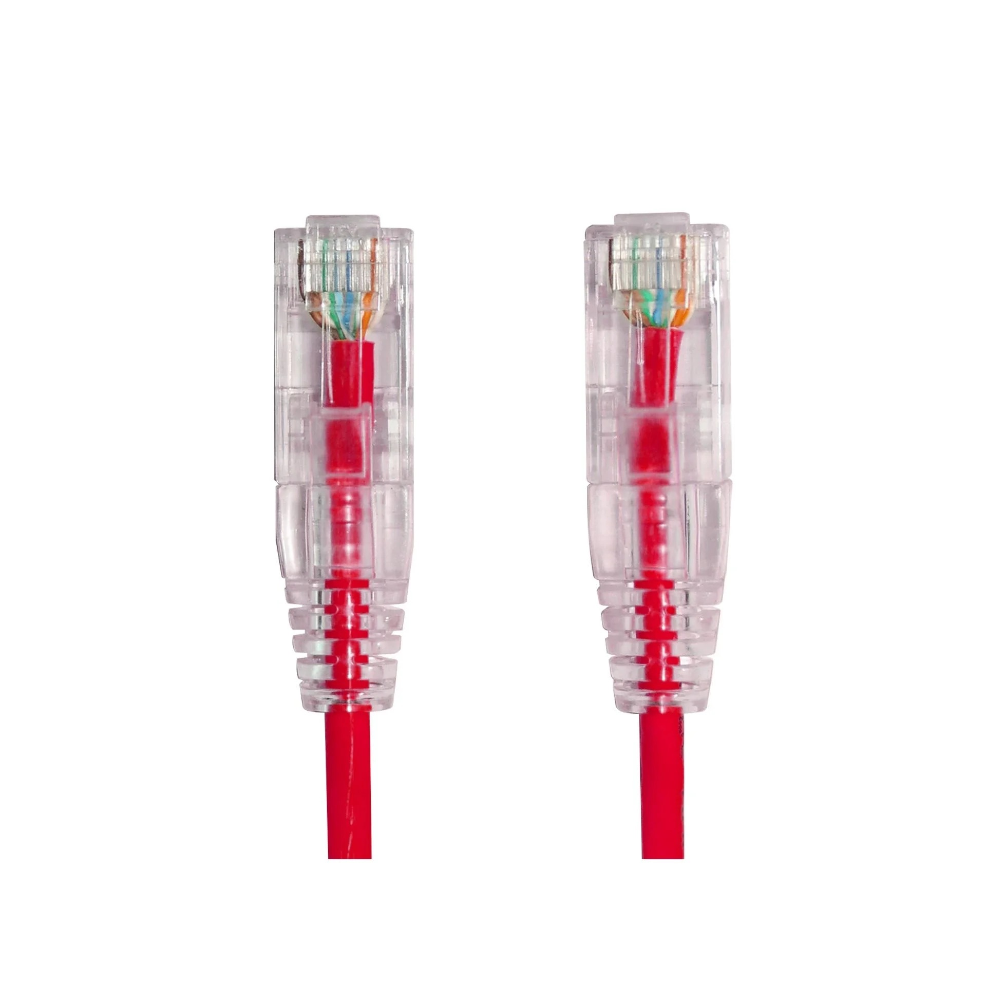 AGER 0.15metre CAT6 Utp Slim AWG28 AC-602-0015/R Kırmızı LSZH Patch Kablo (10'lu Paket) ikinci görünüm