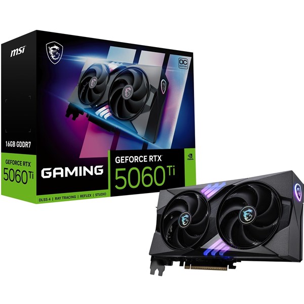 MSI RTX5060TI 16GB GAMING OC 16G GDDR7 128bit HDMI DP PCIe 5.0 ikinci görünüm