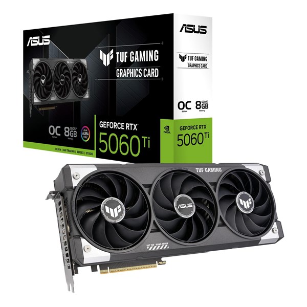 ASUS 8GB TUF GAMING RTX5060TI-O8G GDDR7 128bit HDMI DP PCIe 5.0 ikinci görünüm