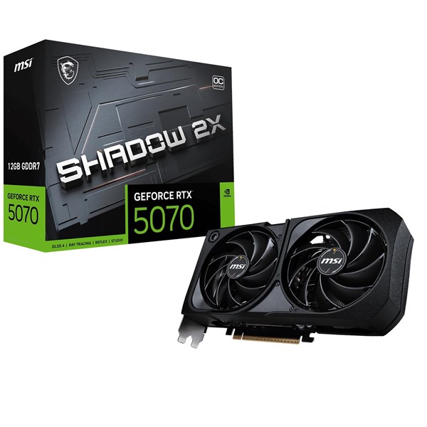 MSI RTX5070 12GB SHADOW 2X OC 12G GDDR7 192Bit HDMI DP PCIe 5.0 ikinci görünüm