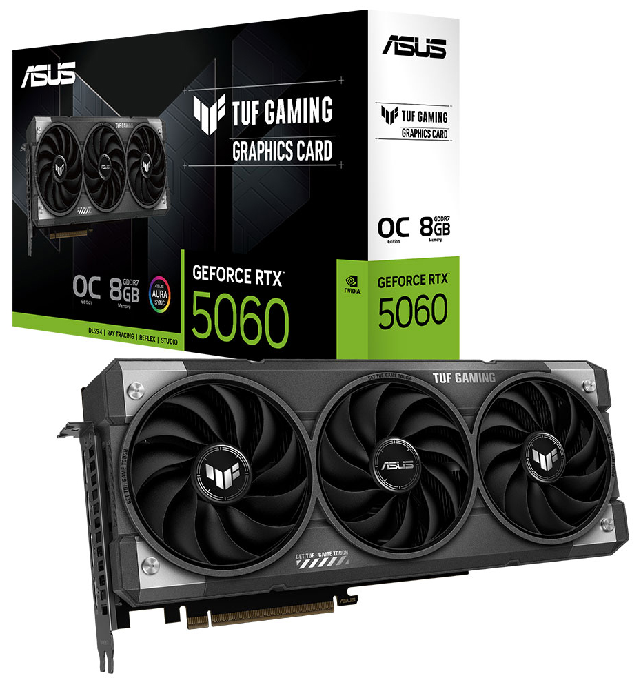 ASUS 8GB TUF GAMING RTX5060-O8G GDDR7 128bit HDMI DP PCIe 5.0