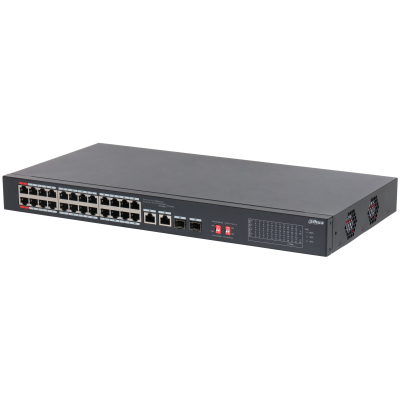 DAHUA 24port PoE 240w 2-SFP 2-Uplink 10/100 Yönetilemez Switch S3226-24ET-240 ikinci görünüm