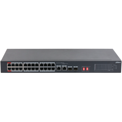 DAHUA 24port PoE 240w 2-SFP 2-Uplink 10/100 Yönetilemez Switch S3226-24ET-240