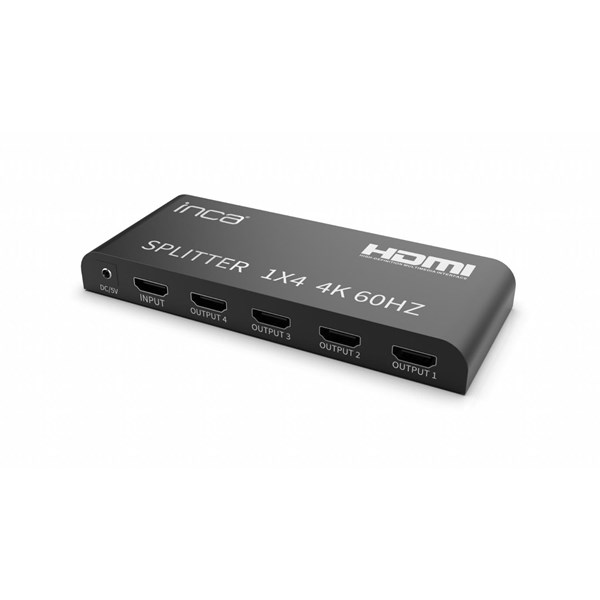 INCA 1port IHSK-460 1port HDMI (giriş) 4port HDMI (çıkış) 4K-60Hz HDMI Splitter ikinci görünüm