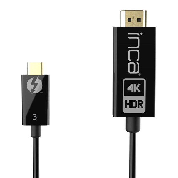 INCA 1.8metre ITCH-30 TYPE-C-HDMI Görüntü Kablosu 4K 60Hz ikinci görünüm