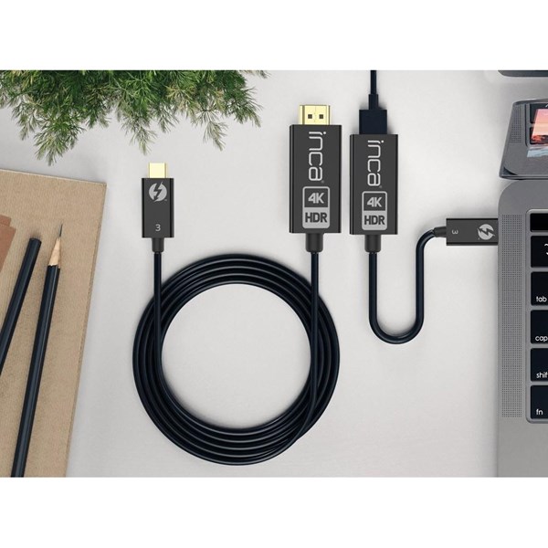 INCA 1.8metre ITCH-30 TYPE-C-HDMI Görüntü Kablosu 4K 60Hz
