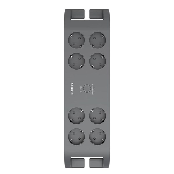 PHILIPS 8-li SPN3180A/62 900 Joules Akım Koruma Prizi Gri