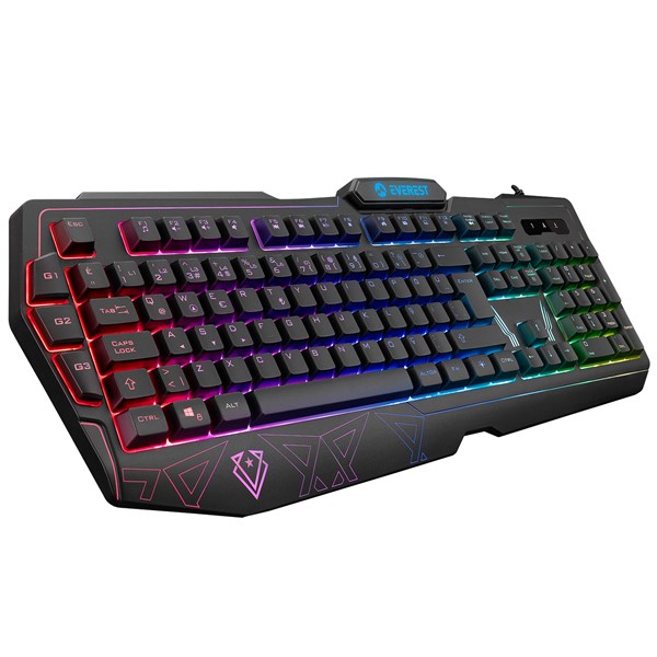 EVEREST KB-GX61 Kablolu USB Siyah Gaming Klavye ikinci görünüm