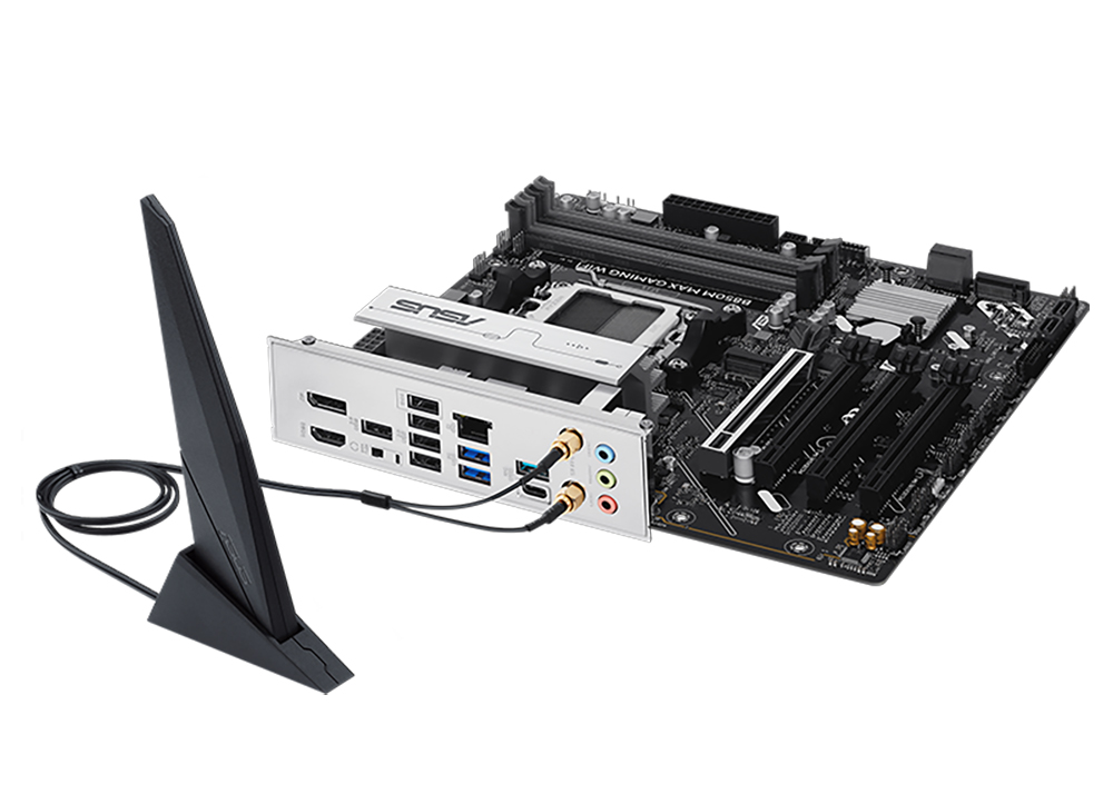 ASUS B850M MAX GAMING WIFI6 DDR5 HDMI DP PCIE 5.0 AM5 mATX