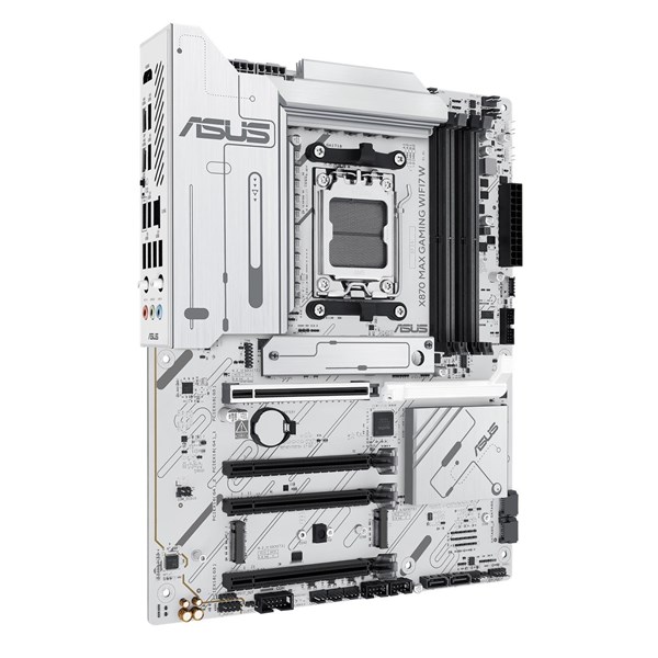 ASUS X870 MAX GAMING WIFI7 W DDR5 HDMI DP PCIE 5.0 AM5 ATX BEYAZ
