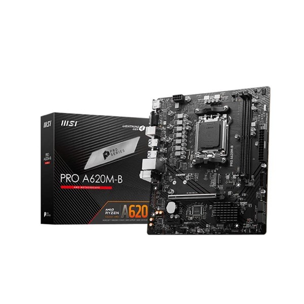 MSI PRO A620M-B DDR5 HDMI PCIE 4.0 AM5 mATX ikinci görünüm