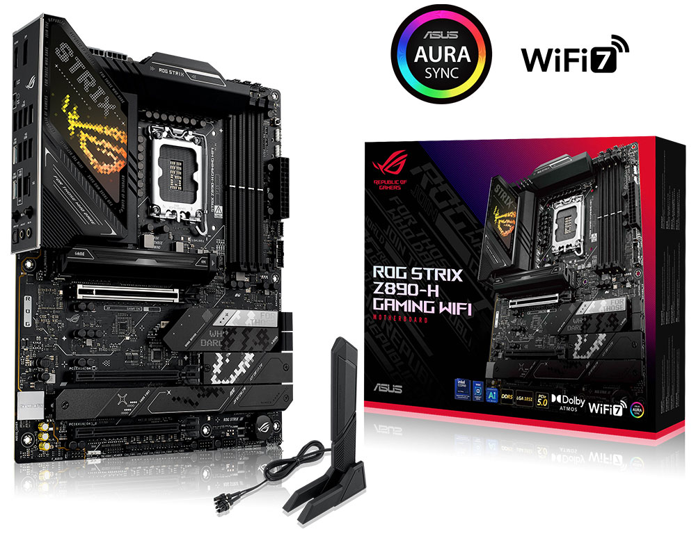 ASUS ROG STRIX Z890-H GAMING DDR5 HDMI DP PCIE 5.0 1851p ATX