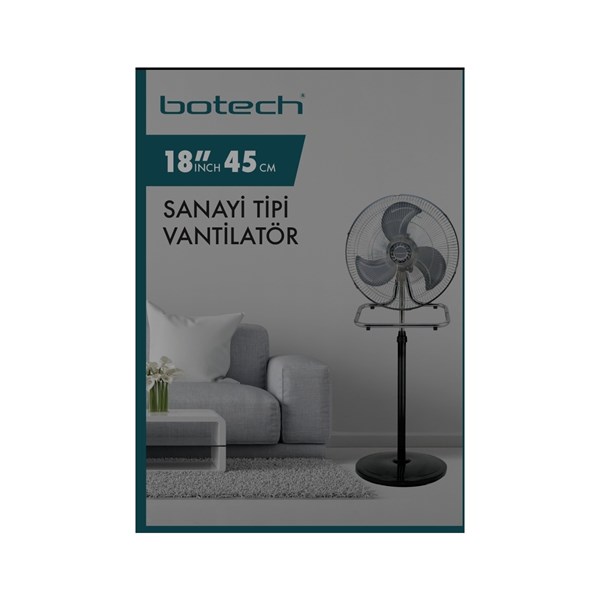 BOTECH 18" 3in1 Vantilatör ikinci görünüm