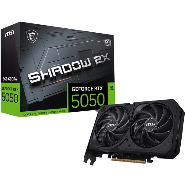 MSI RTX5050 8GB SHADOW 2X OC GDDR6 128bit HDMI DP PCIe 5.0 ikinci görünüm