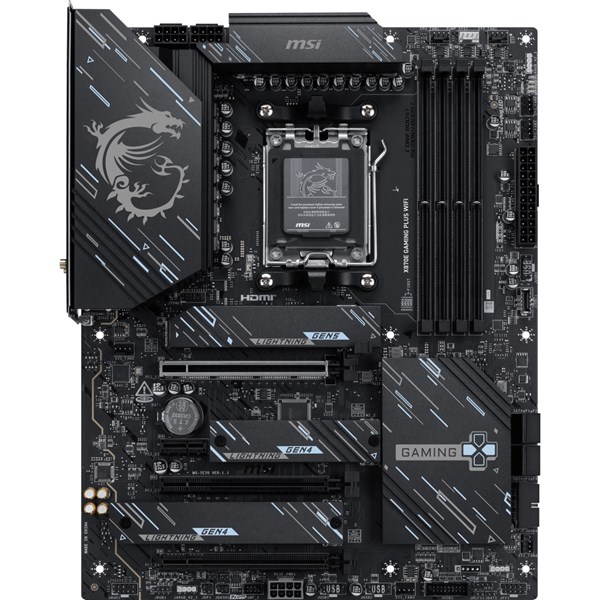 MSI X870E GAMING PLUS WIFI7 DDR5 HDMI TYPE-C PCIE 5.0 AM5 ATX