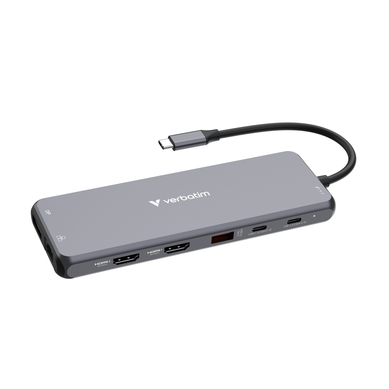 VERBATIM CMH-05 USB-C Pro 5 Port Çok Bağlantı Noktalı Dock ikinci görünüm