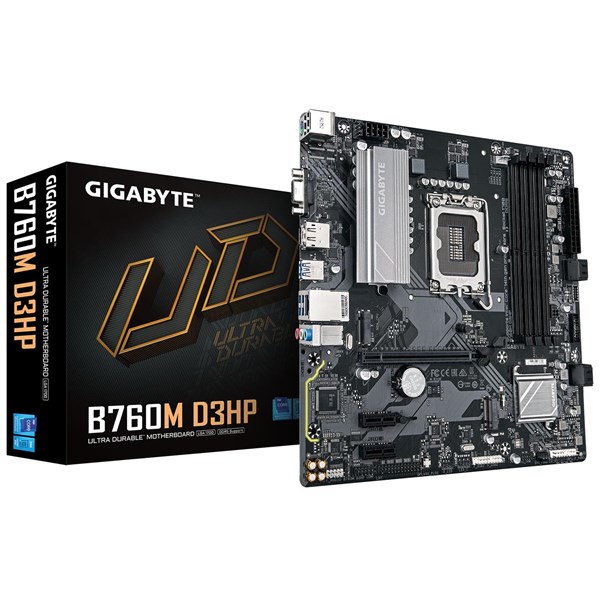 GIGABYTE B760M-D3HP DDR5 HDMI DP PCIE 4.0 1700p mATX ikinci görünüm