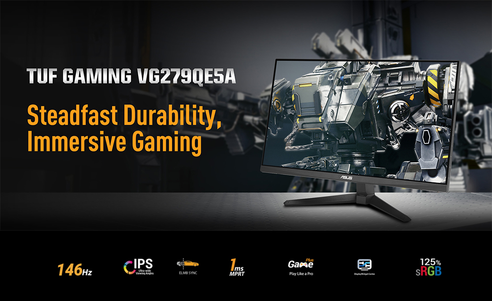 ASUS 27" FLAT IPS TUF GAMING VG279QE5A 1MS 144Hz HDMI-DP Gaming Monitör (1920 X 1080)