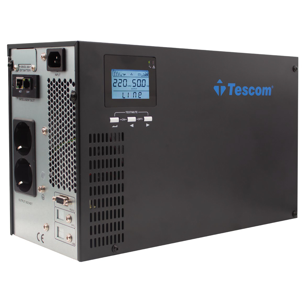 TESCOM 1kva CL101 1/1 Online Ups (SNMP Modül Dahil) 12v 9amper